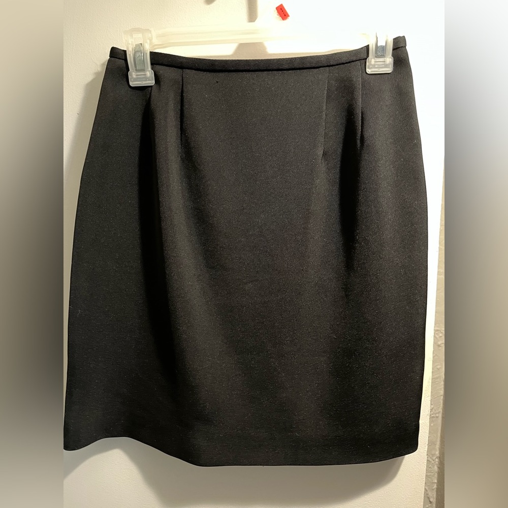Black Mini Pencil Skirt for Work, Office, School, Professional